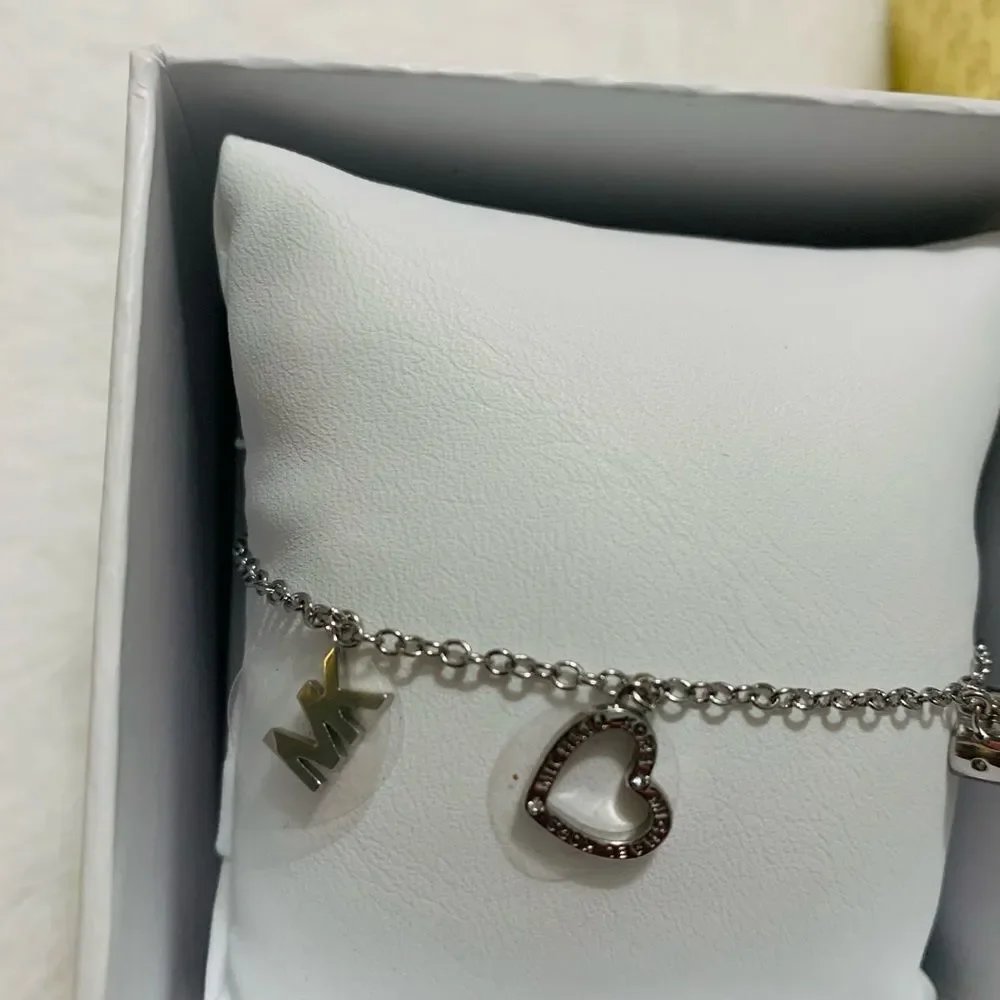 Michael kors Silver heart bracelet MKJX7780040